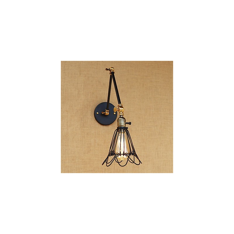 Rustikale Lodge Country Retro Malerei Feature für Mini-Stil Swing Arm Ambient Light Swing