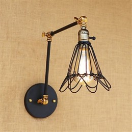 Rustikale Lodge Country Retro Malerei Feature für Mini-Stil Swing Arm Ambient Light Swing