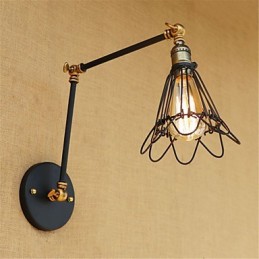 Rustikale Lodge Country Retro Malerei Feature für Mini-Stil Swing Arm Ambient Light Swing