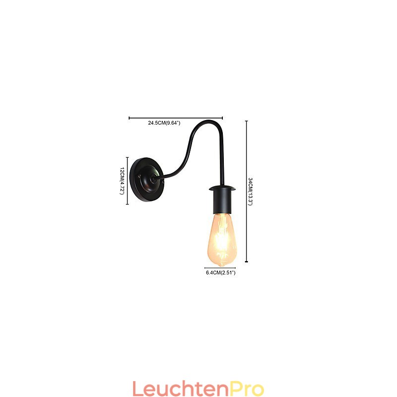 Wandleuchten Wand Eisen Wand Lampe Dumme Schwarze Lichtschwert Lampe An Der Wand