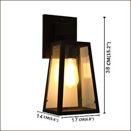 Wandleuchte Wandleuchten Wand Eisen Wandlampe dumm schwarz Lichtschwert Lampe an der Wand