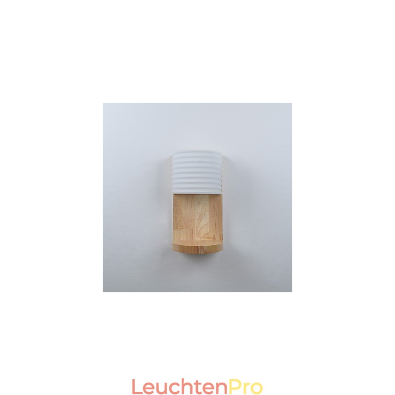 Einfache Wandlampe, Nachttischlampe mit Glasschirm und Massivholz für Schlafzimmer, Kommode, Wohnzimmer, Babyzimmer, Studentenwohnheim, Couchtisch, Bücherregal
