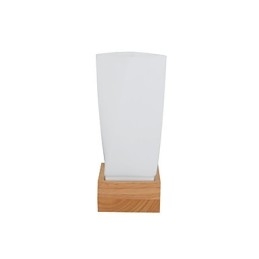 Einfache Wandlampe, Nachttischlampe mit Glasschirm und Massivholz für Schlafzimmer, Kommode, Wohnzimmer, Babyzimmer, Studentenwohnheim, Couchtisch, Bücherregal