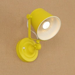 Wandleuchte aus lackiertem Stahl, dumme schwarze amerikanische Kaffeedekoration, Retro-Wandleuchte, Lichtschwertlampe an der Wand