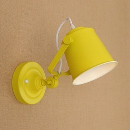 Wandleuchte aus lackiertem Stahl, dumme schwarze amerikanische Kaffeedekoration, Retro-Wandleuchte, Lichtschwertlampe an der Wand