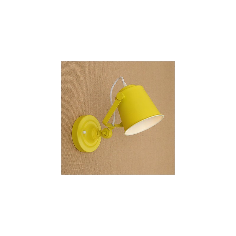 Wandleuchte aus lackiertem Stahl, dumme schwarze amerikanische Kaffeedekoration, Retro-Wandleuchte, Lichtschwertlampe an der Wand