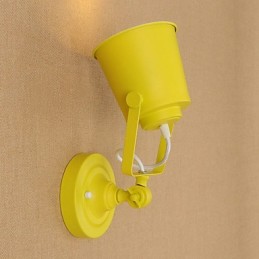 Wandleuchte aus lackiertem Stahl, dumme schwarze amerikanische Kaffeedekoration, Retro-Wandleuchte, Lichtschwertlampe an der Wand