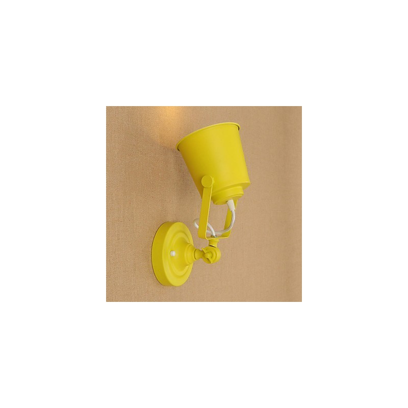 Wandleuchte aus lackiertem Stahl, dumme schwarze amerikanische Kaffeedekoration, Retro-Wandleuchte, Lichtschwertlampe an der Wand