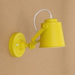 Wandleuchte aus lackiertem Stahl, dumme schwarze amerikanische Kaffeedekoration, Retro-Wandleuchte, Lichtschwertlampe an der Wand