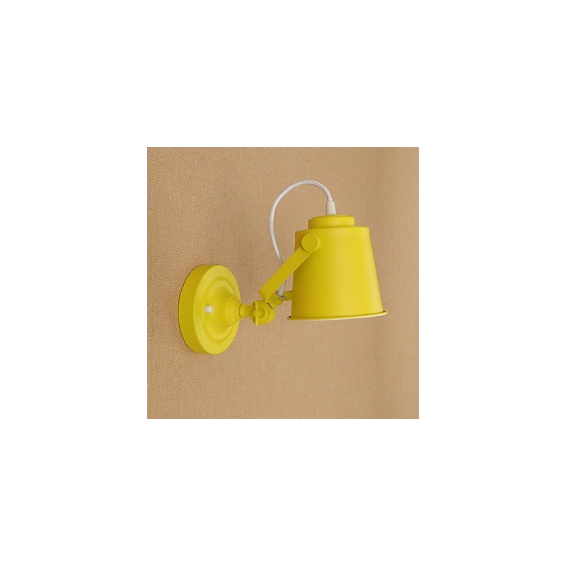 Wandleuchte aus lackiertem Stahl, dumme schwarze amerikanische Kaffeedekoration, Retro-Wandleuchte, Lichtschwertlampe an der Wand