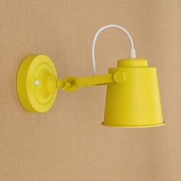 Wandleuchte aus lackiertem Stahl, dumme schwarze amerikanische Kaffeedekoration, Retro-Wandleuchte, Lichtschwertlampe an der Wand