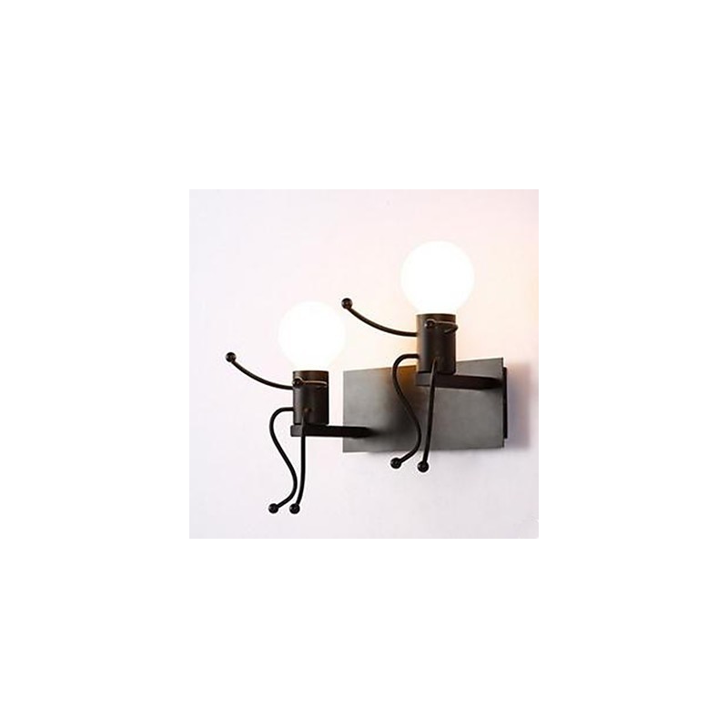 Amerikanischen Land Eisen Wand Lampe Kreative Schlafzimmer Nacht Wand Lampe Warme Gang Bösewicht Wand Lampe