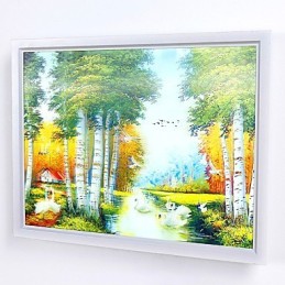 Integrierte moderne zeitgenössische moderne zeitgenössische Malerei-Funktion für Ambient Light Wandleuchten