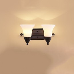 Rustic Lodge Wandleuchter mit schwarzem Oxid-Finish, Funktion zum Schutz der Augen, Umgebungslicht