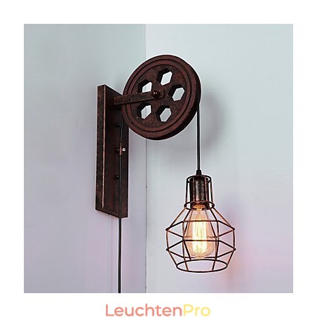 Industrielle Retro Eisen Wandleuchte Kreative Persönlichkeit Lift Pully Wandleuchte Industrielle Retro Eisen Wandleuchte Kreative Persönlichkeit Lift Pully Wandleuchte