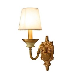 Einfaches Landhaus, traditionelles klassisches Messing-Feature für Wandleuchten im Mini-Stil, Uplight-Wandleuchter