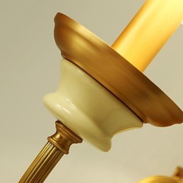 Einfaches Landhaus, traditionelles klassisches Messing-Feature für Wandleuchten im Mini-Stil, Uplight-Wandleuchter