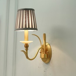 Einfaches Landhaus, traditionelles klassisches Messing-Feature für Wandleuchten im Mini-Stil, Uplight-Wandleuchter