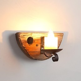 Rustikale Lodge-Malerei-Funktion für Mini-Stil Uplight Wandleuchten Wandleuchte