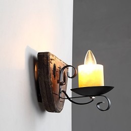 Rustikale Lodge-Malerei-Funktion für Mini-Stil Uplight Wandleuchten Wandleuchte