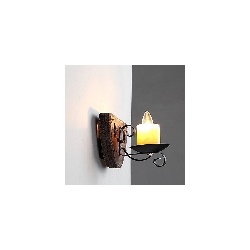 Rustikale Lodge-Malerei-Funktion für Mini-Stil Uplight Wandleuchten Wandleuchte