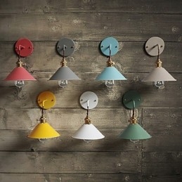 Mini-Größe Einfache Industrielle Kopf Glühbirnen Wand Lampe Vintage Retro Dorf Metall Wand Leuchte Leuchte Gang Wand Lampe