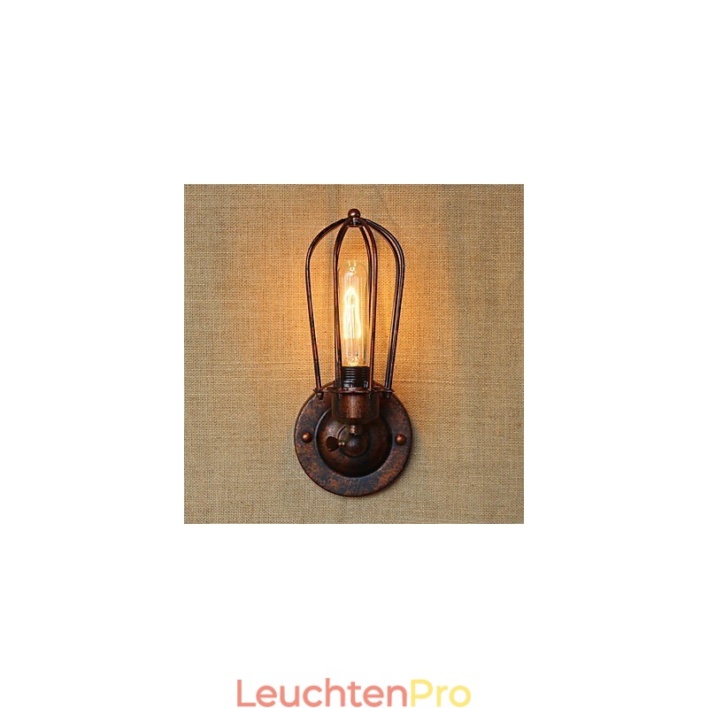 Einfache Vintage Country Retro Galvanofunktion für Wandleuchten im Mini-Stil mit Umgebungslicht