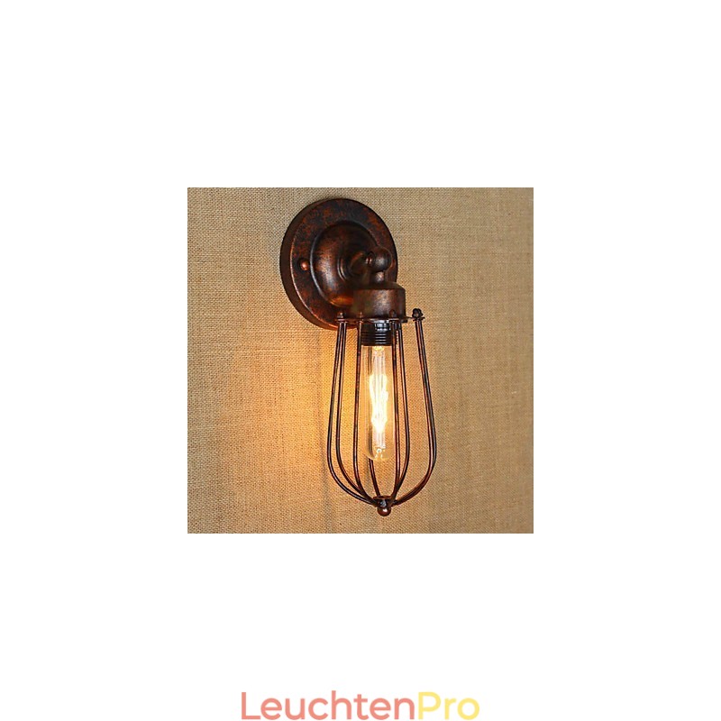 Einfache Vintage Country Retro Galvanofunktion für Wandleuchten im Mini-Stil mit Umgebungslicht
