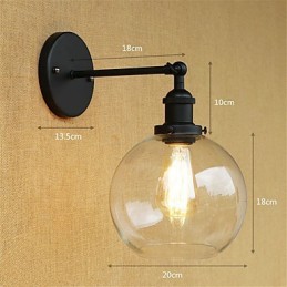Country-Retro-Malerei-Funktion für Mini-Stil Augenschutz Umgebungslicht Wandleuchten