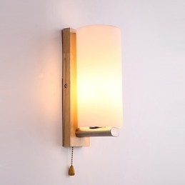 Neuartige ländliche Funktion für den Mini-Stil, Augenschutz, Umgebungslicht, Wandleuchten, Wandleuchte aus Holzscheit, Schlafzimmer, Nachttischlampe