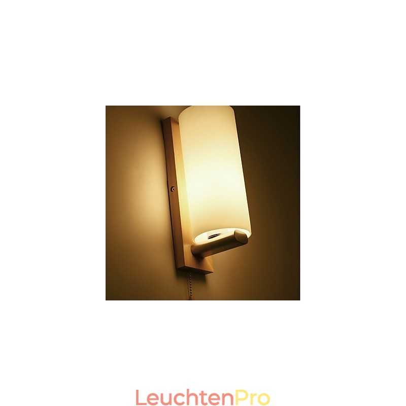 Neuartige ländliche Funktion für den Mini-Stil, Augenschutz, Umgebungslicht, Wandleuchten, Wandleuchte aus Holzscheit, Schlafzimmer, Nachttischlampe