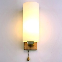 Neuartige ländliche Funktion für den Mini-Stil, Augenschutz, Umgebungslicht, Wandleuchten, Wandleuchte aus Holzscheit, Schlafzimmer, Nachttischlampe
