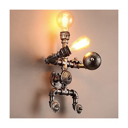 Loft Wasserrohr Wandleuchten Retro Industriellen Stil Kreative Roboter Design Metall Restaurant Cafe Bars Stehtisch Wandleuchten Loft Wasserrohr Wandleuchten Retro Industriellen Stil Kreative Roboter Design Metall Restaurant Cafe Bars Stehtisch Wandleuchten