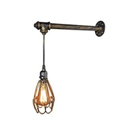 Loft vintage wandleuchte lampe restaurant cafe korridor bar Eisenkäfig wandleuchte industrie eisenrohr beleuchtung