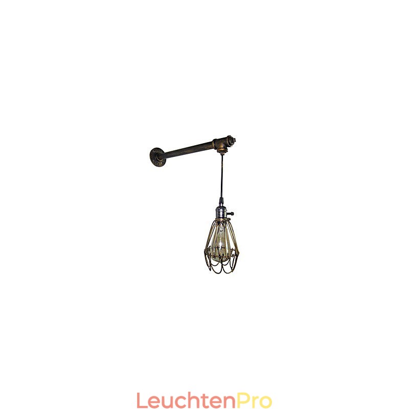 Loft vintage wandleuchte lampe restaurant cafe korridor bar Eisenkäfig wandleuchte industrie eisenrohr beleuchtung