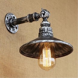 Industrieller Stil Nordische Wasserrohr Wandlampe Wandleuchte Silber