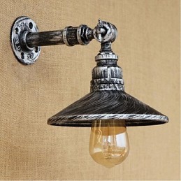 Industrieller Stil Nordische Wasserrohr Wandlampe Wandleuchte Silber