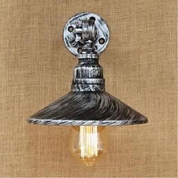 Industrieller Stil Nordische Wasserrohr Wandlampe Wandleuchte Silber