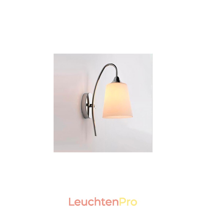 Moderne minimalistische Wandleuchte aus Glas für den Nachttisch im Hotelzimmer