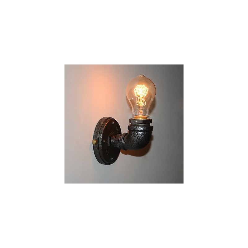 Einfache Retro Industrielle Eisen Rohr Dekorative wand lampe Wand Leuchte