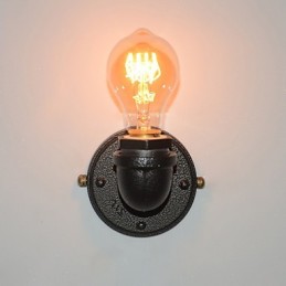 Einfache Retro Industrielle Eisen Rohr Dekorative wand lampe Wand Leuchte