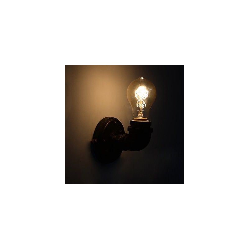 Einfache Retro Industrielle Eisen Rohr Dekorative wand lampe Wand Leuchte