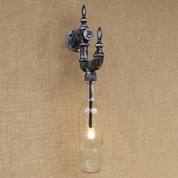 Retro Nostalgie Mit Persönlichkeit Cafe Bar Restaurant Korridor Wasser Flasche Wand Lampe