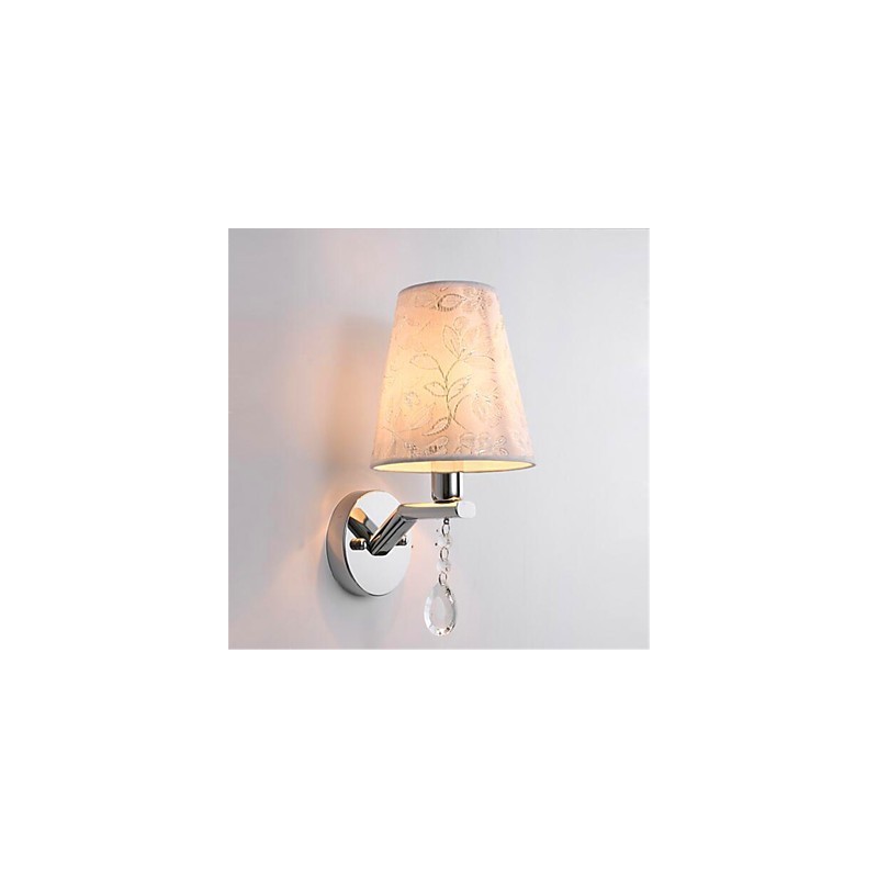 Moderne zeitgenössische Silber-Funktion für Kristall Ambient Light Wandleuchten Wandleuchte