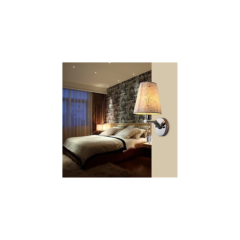 Moderne zeitgenössische Silber-Funktion für Kristall Ambient Light Wandleuchten Wandleuchte