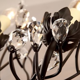 Modernes zeitgenössisches traditionelles klassisches rustikales Lodge-Landhaus-Malerei-Feature für Crystal Uplight