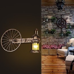 Rustikale Lodge-Malerei-Funktion für Mini-Stil Uplight Wandleuchten Wandleuchte
