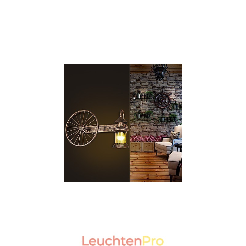 Rustikale Lodge-Malerei-Funktion für Mini-Stil Uplight Wandleuchten Wandleuchte
