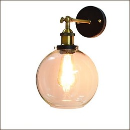 Eisen Wandleuchte Schwarz Einfache Retro Wandleuchte Einzelkopf Dekorative Wandleuchte Europäischen Stil