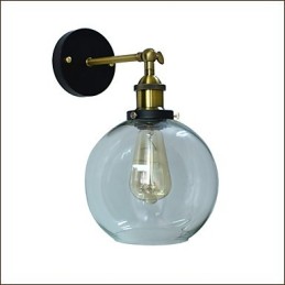Eisen Wandleuchte Schwarz Einfache Retro Wandleuchte Einzelkopf Dekorative Wandleuchte Europäischen Stil